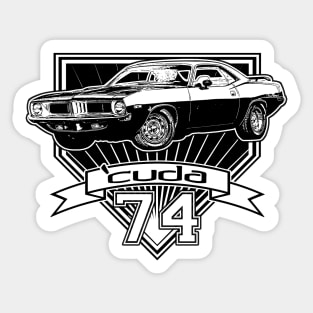 1974 Cuda Sticker